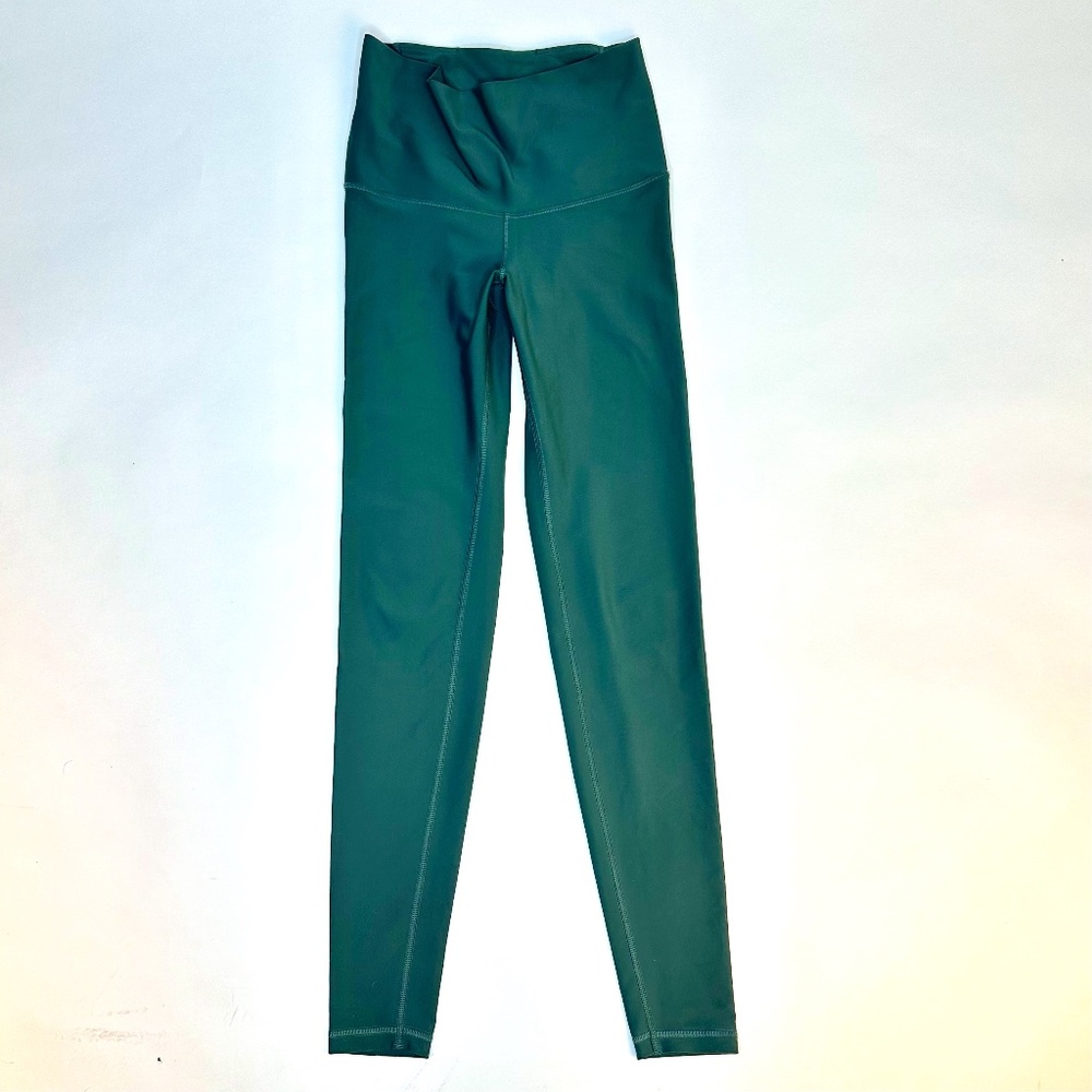 Old Navy Athletic Forest Green Buttery Leggings - small stretch, high waist, fit